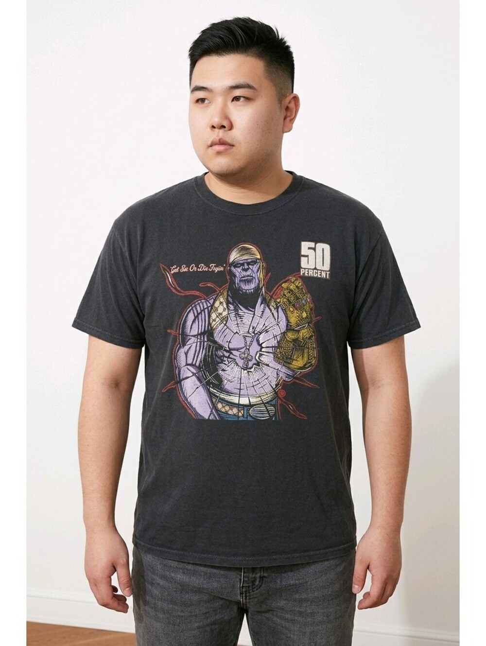 Gildan Thanos 50 Cent Parody Graphic T-Shirt